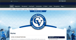 Desktop Screenshot of cedarvalleysoccerclub.org